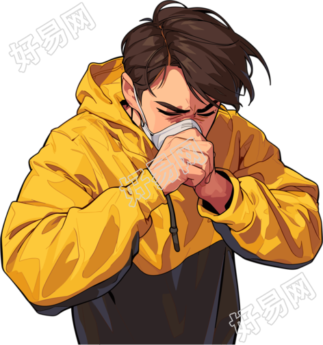 咳嗽表情包高清图形素材