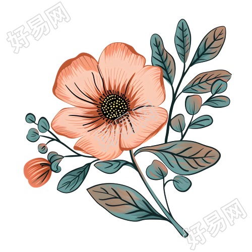 复古贴纸插画