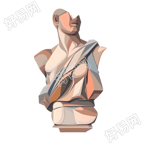 复古贴纸插画素材