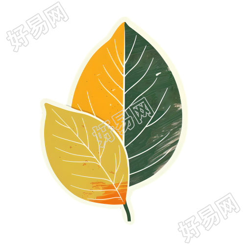 复古贴纸透明背景插图