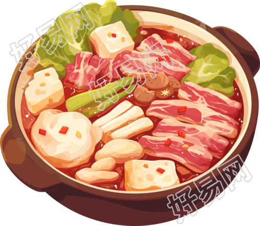 卡通火锅图形素材