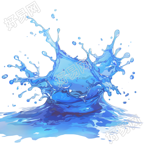 水花简洁3D素材