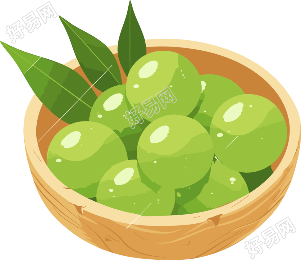 青团扁平插图