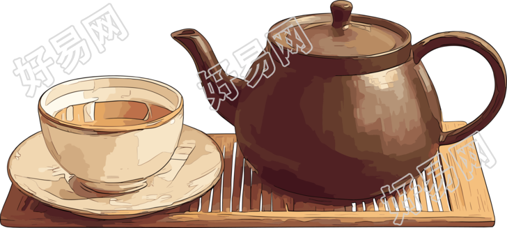 清茶创意设计元素