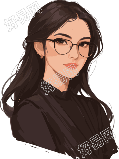 律师插画设计元素
