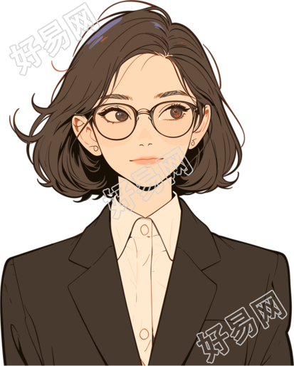 女律师插画素材