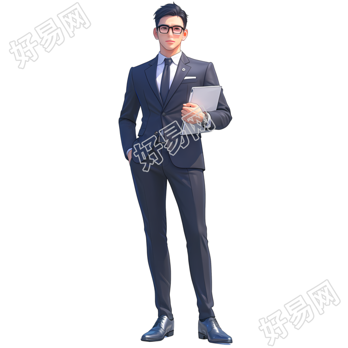 3D律师简约商用素材