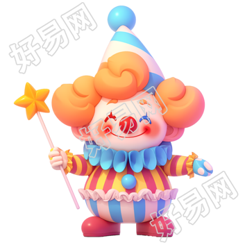 卡通小丑高清商业素材