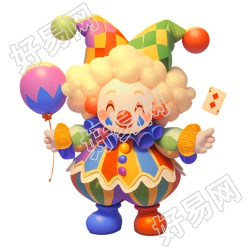 3D小丑可爱风格素材