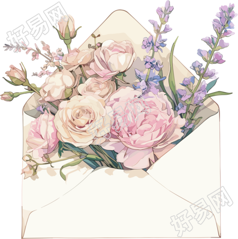 鲜花贺卡素材