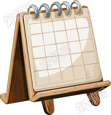 卡通台历插画