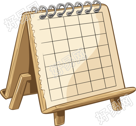 卡通台历高清插画