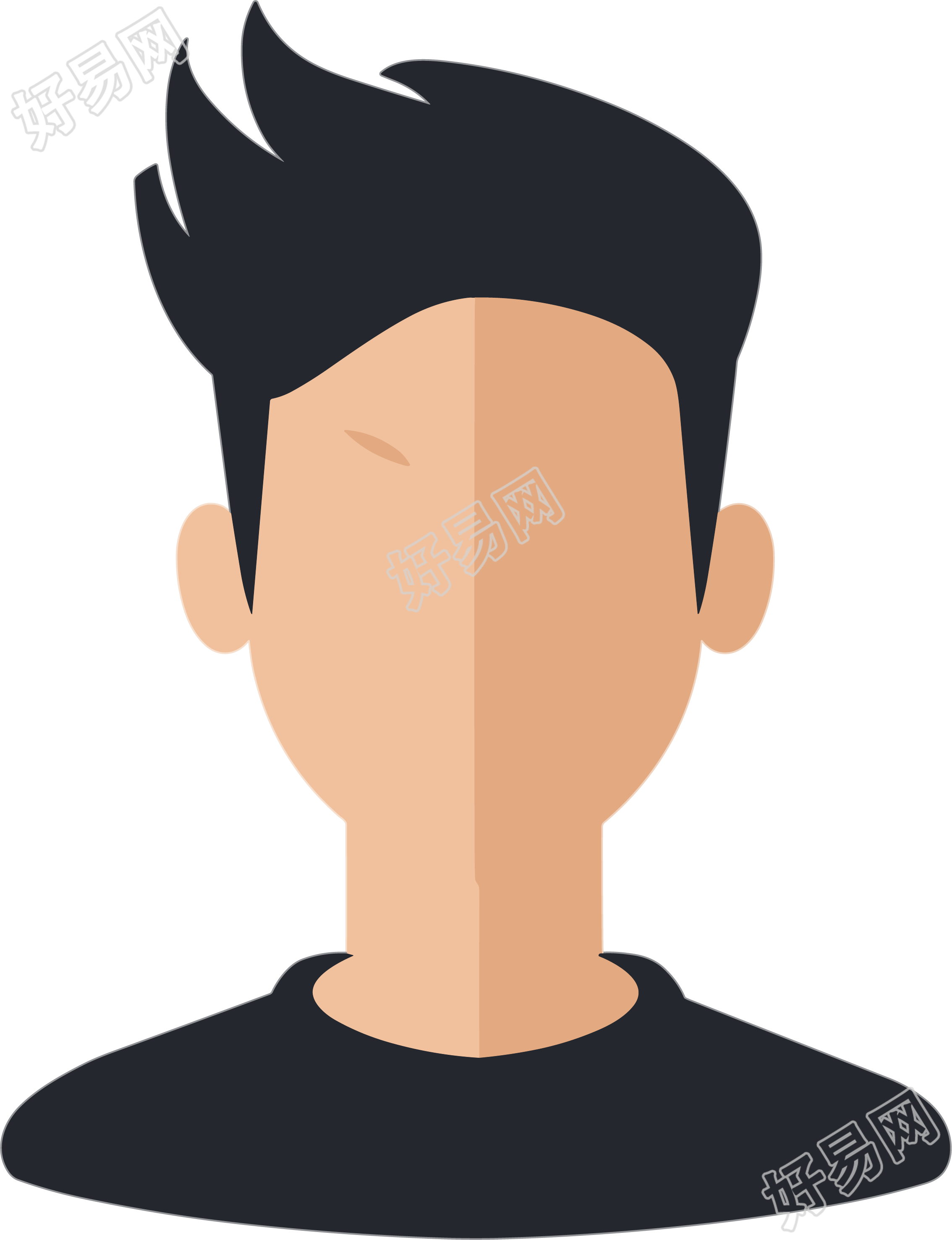 新闻头像插画