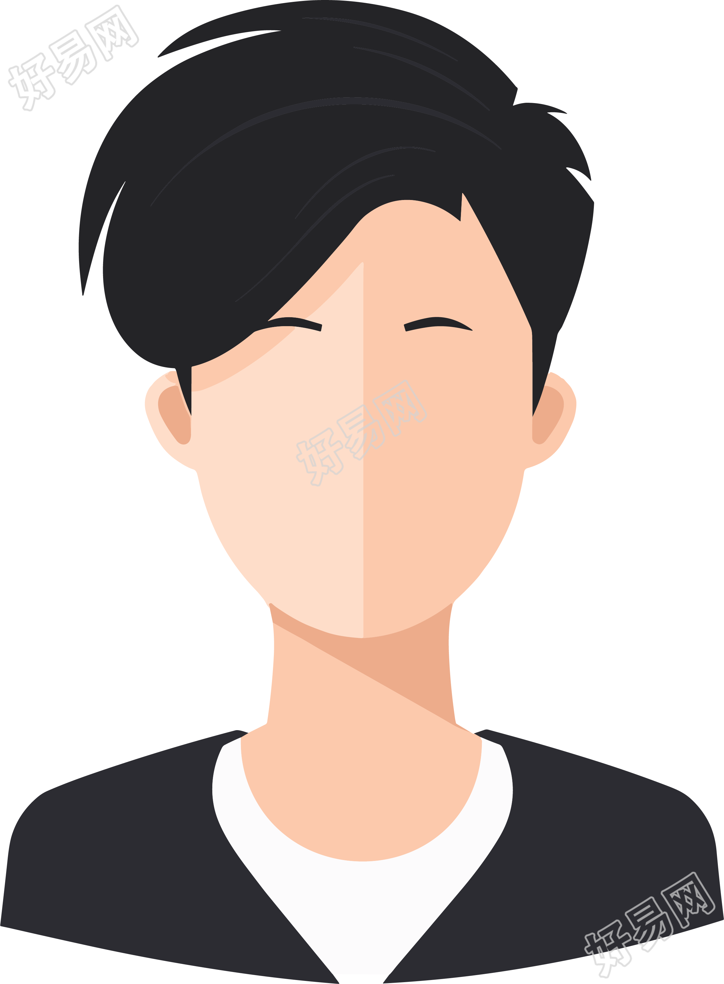 新闻头像PNG插画素材