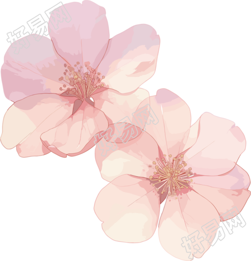 樱花花瓣商用插图