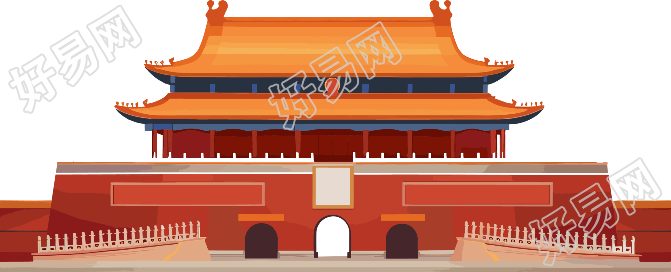 天安门建筑插图