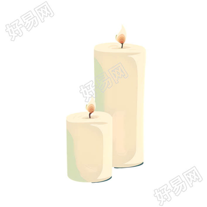 燃烧的蜡烛商用插画素材