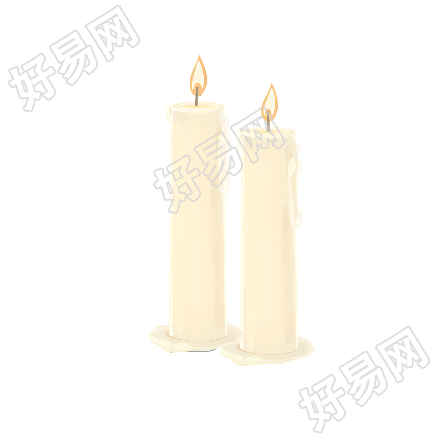 燃烧的蜡烛创意素材