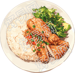 卡通午餐PNG插图