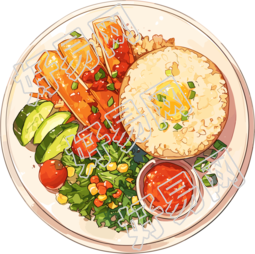 营养餐简单插图