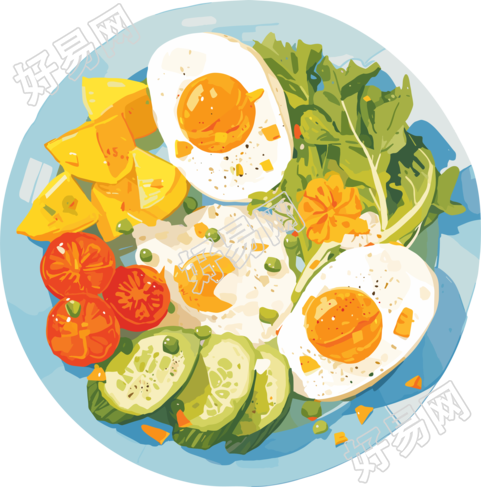 营养餐高清图形素材