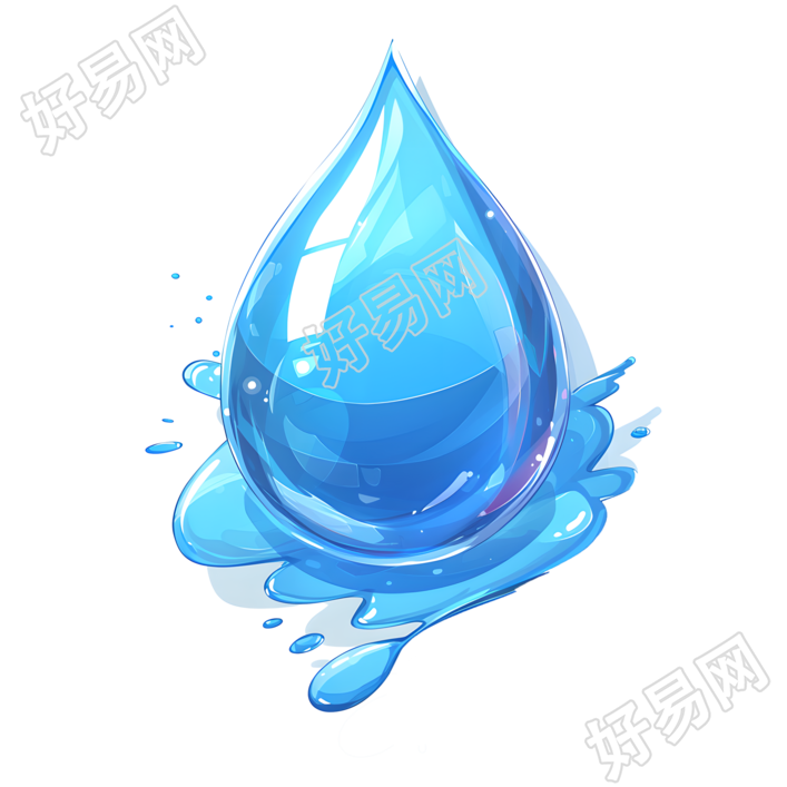 卡通水滴插画设计