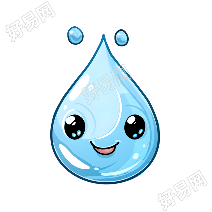 卡通水滴图形素材
