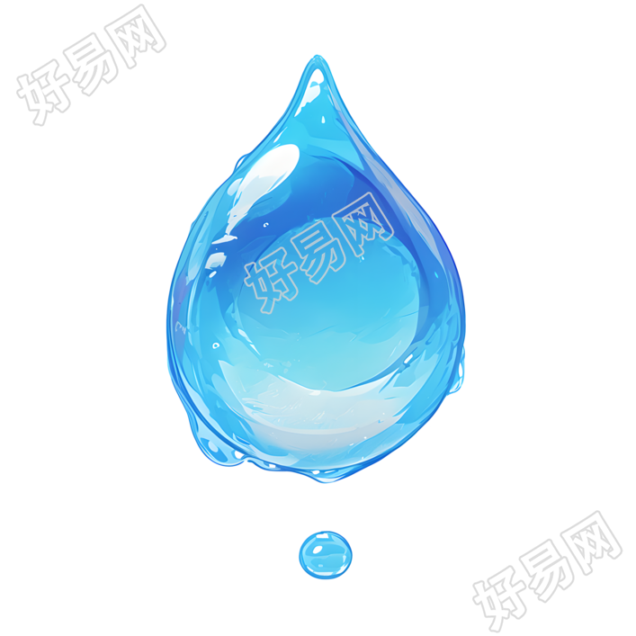 卡通水滴图标素材
