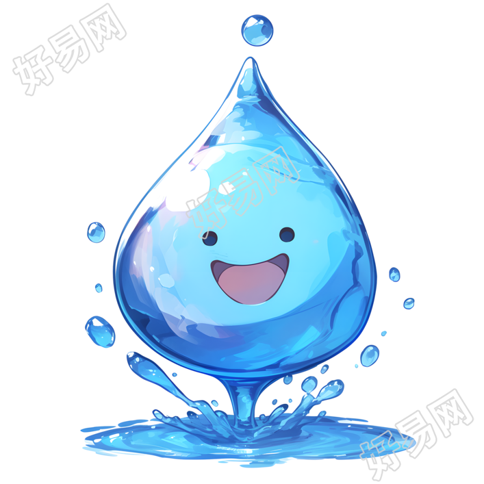 卡通水滴商用设计素材