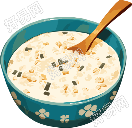 白粥简洁图形素材