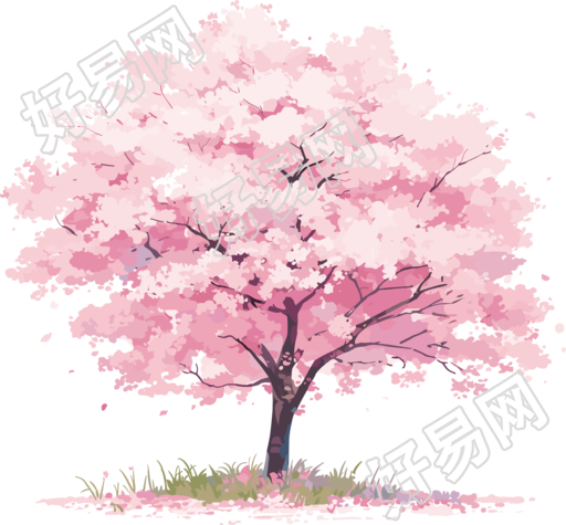 樱花树商业设计素材