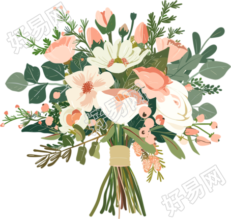 结婚婚礼手捧花插图