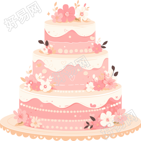 结婚婚礼可爱卡通元素