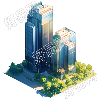 3D摩天大楼高清插图