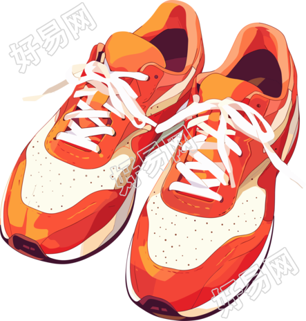 平底鞋插画素材