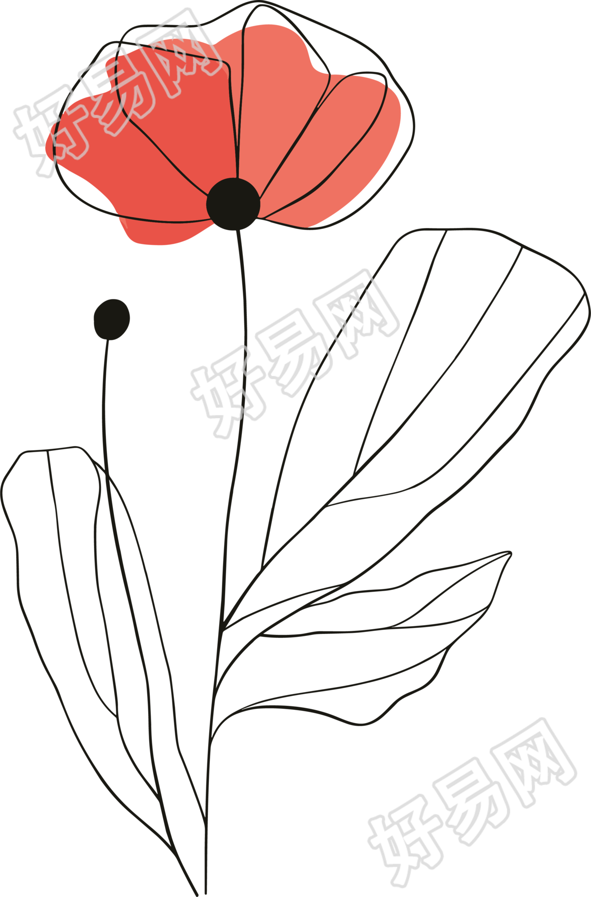 抽象植物高清插图