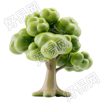 3D树木图标素材