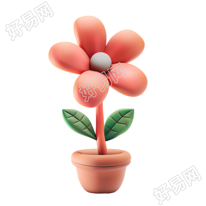 3D花朵透明背景素材