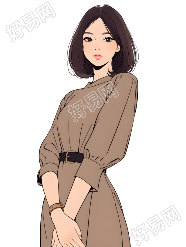 魅力女性商业设计元素