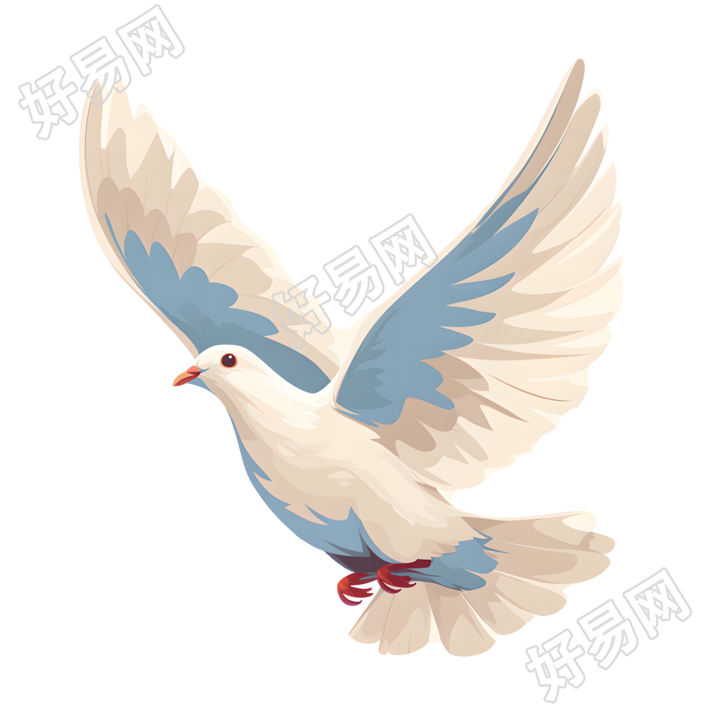 白鸽插画设计元素