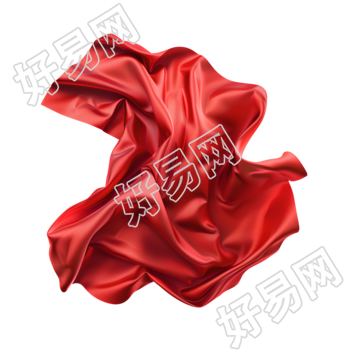 红飘带艺术素材