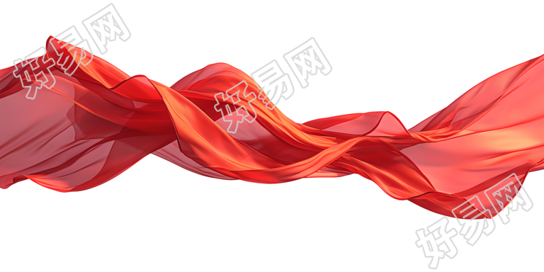 红飘带高清图形插图