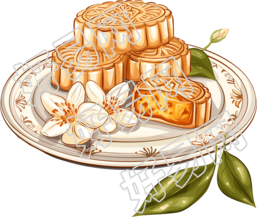 月饼高清插图素材