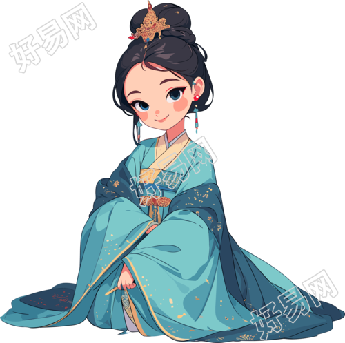 古风小孩PNG素材