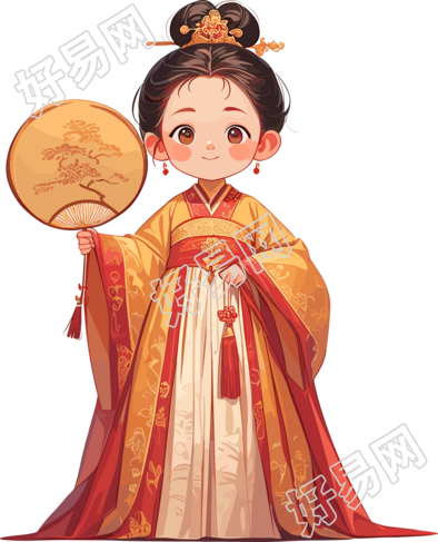 古风小孩唯美插图