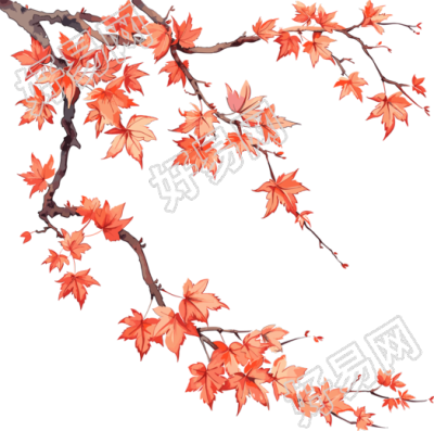 秋日枫叶元素