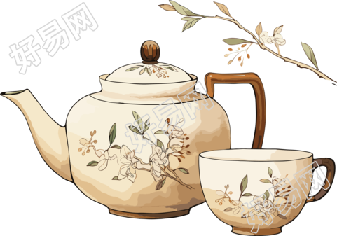 中式茶壶可商用素材