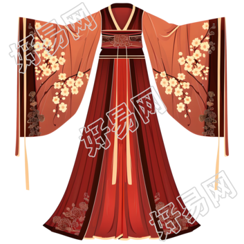 古代服饰PNG插画