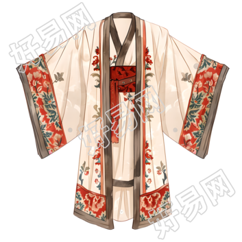 古代服饰插图元素