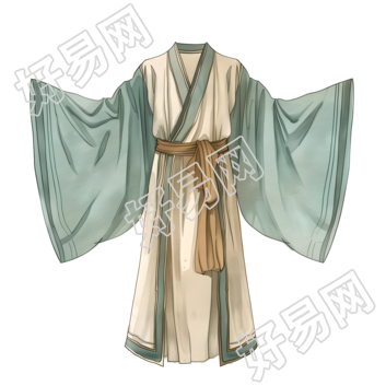 古代服饰透明背景素材